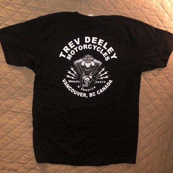 Harley Davidson Shirt Final Turn Thrill of the Ride T-Shirt L Blk NWT - Picture 2 of 6